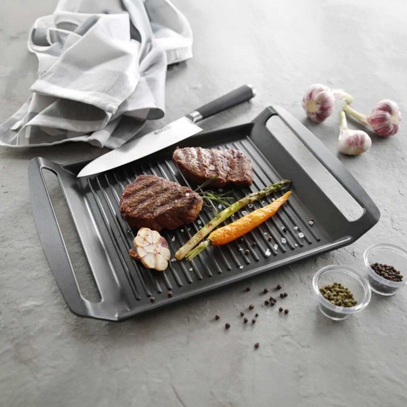 Grelhador Indução Alumínio 39X26X3.5cm Grelhador Indução Alumínio 39X26X3.5cm