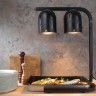 Suporte 2 Lâmpadas Aquecimento Alimentos Preto 500W 45.3X36X79cm Suporte 2 Lâmpadas Aquecimento Alimentos Preto 500W 45.3X36X79cm