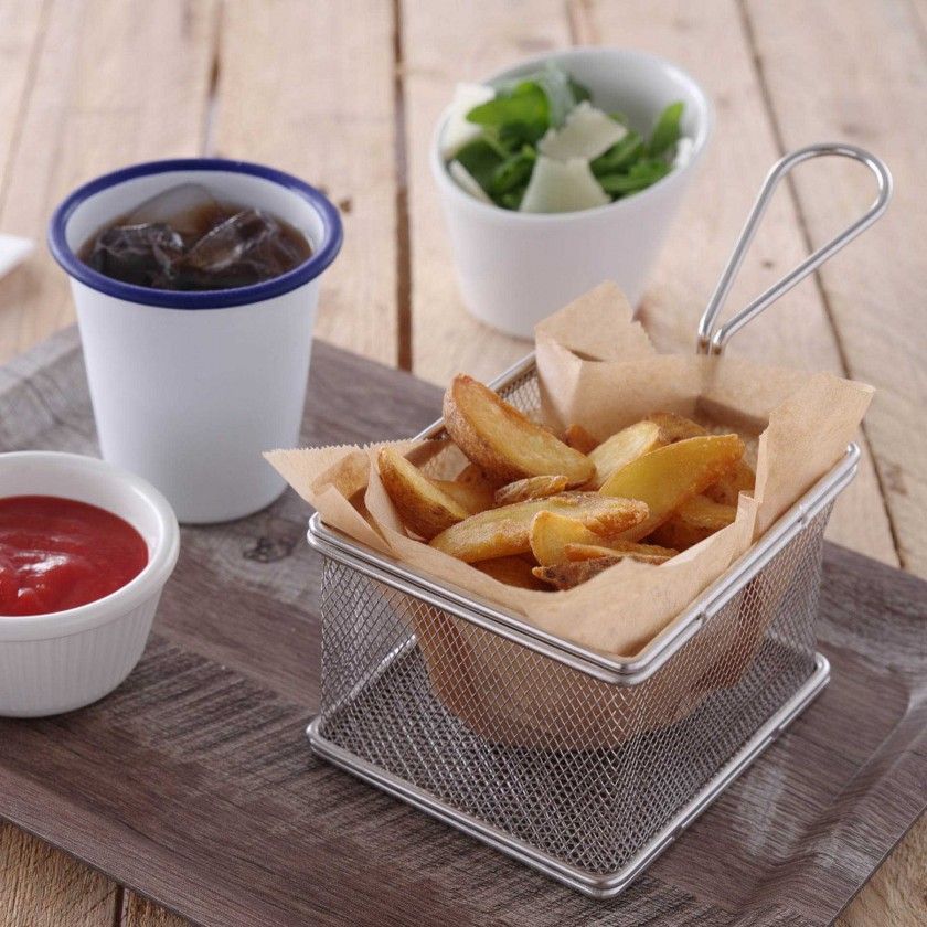 Cesto Servir Inox 12.5X10X8.5cm