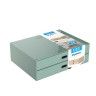 Caixa Organizadora 2 Gavetas Pastel A4