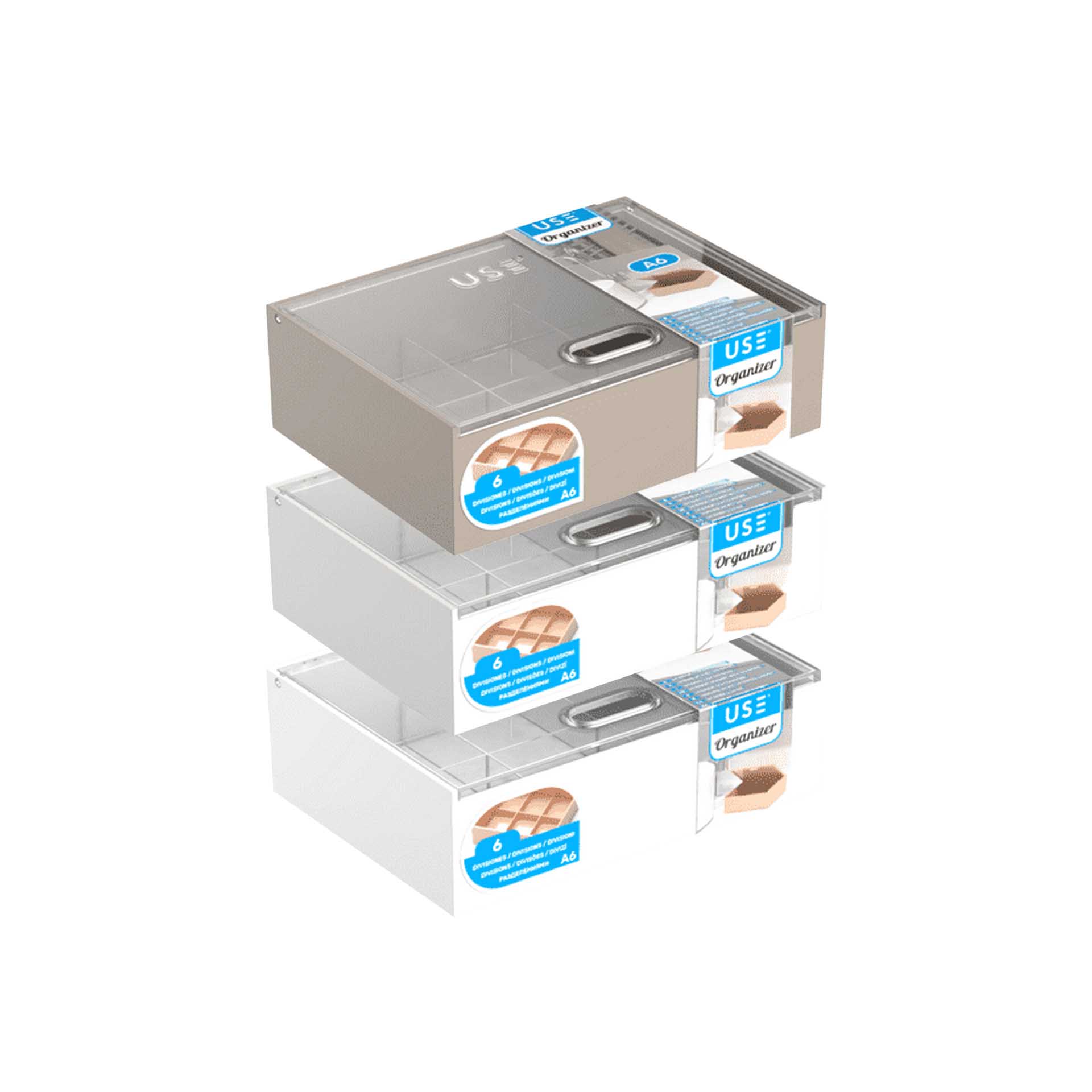 Caixa Organizadora Horizontal Dividida