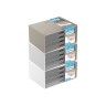 Caixa Organizadora 4 Gavetas Transparentes Elegant A5 23X11X17cm Caixa Organizadora 4 Gavetas Transparentes Elegant A5 23X11X17cm