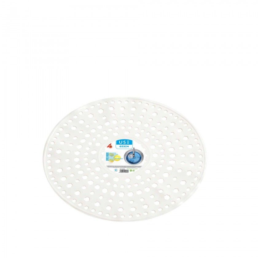 Base Banca Plstico Redondo Branco 33cm