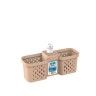 Suporte Esfregão Emma Duplo com Doseador Sand 28X9X16cm Suporte Esfregão Emma Duplo com Doseador Sand 28X9X16cm