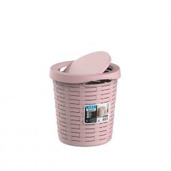 Cesto Multiusos Bamboo Tampa Basculante Pastel 20L 32X35cm