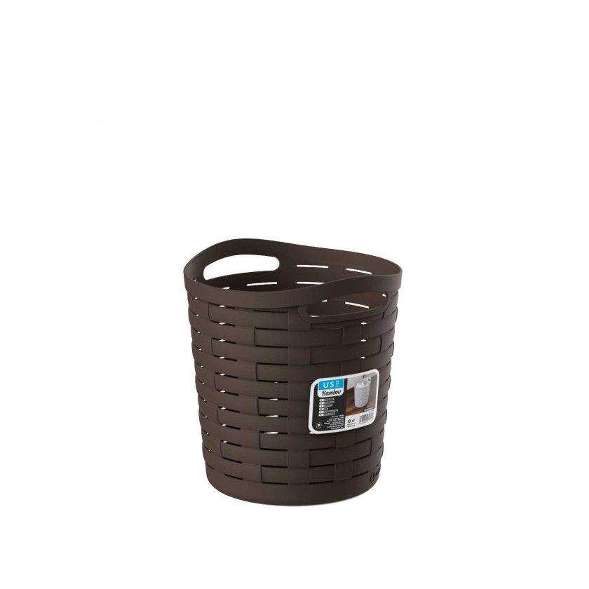 Cesto Multiusos Bamboo Redondo Sand 25X26cm Cesto Multiusos Bamboo Redondo Sand 25X26cm