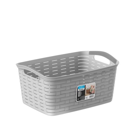Cesto Multiusos Bamboo Pastel 35L 28X38X26cm - Image product