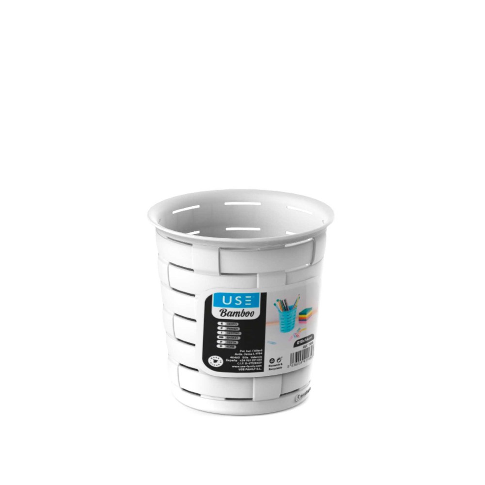 Cesto Multiusos Bamboo Redondo Elegant 1.6L 14X15cm