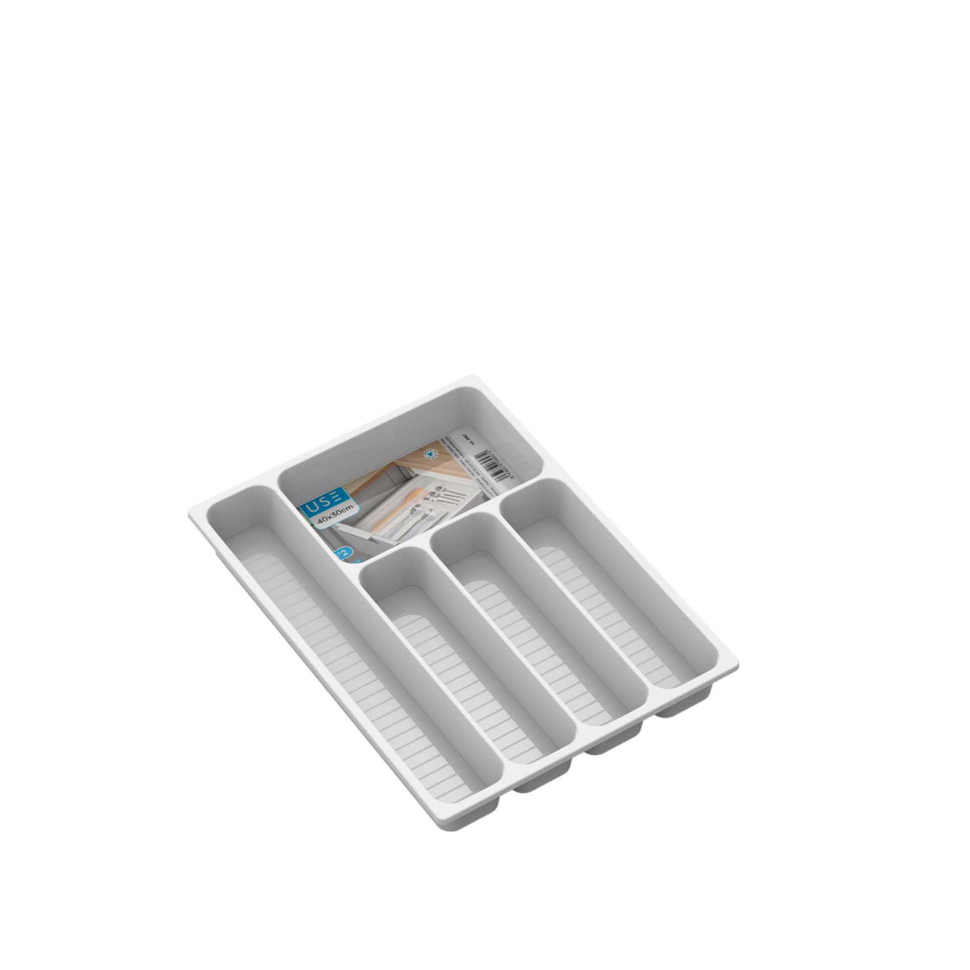 Organizador Talheres Branco 40X30X4.6cm