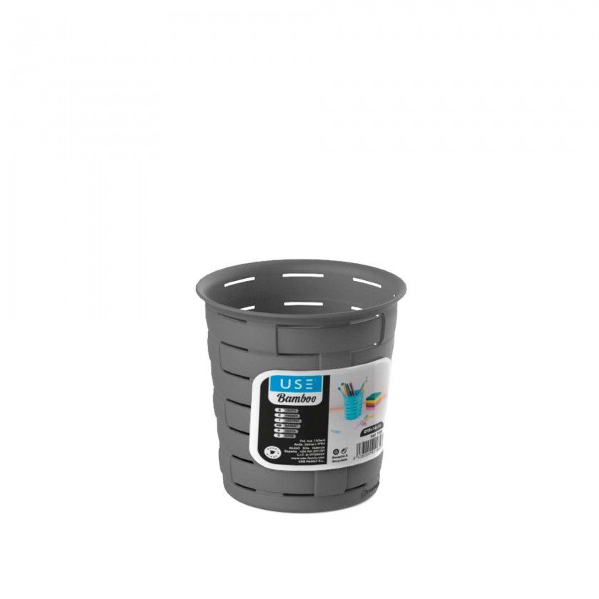 Cesto Multiusos Bamboo Redondo Elegant 700ml 11X11cm Cesto Multiusos Bamboo Redondo Elegant 700ml 11X11cm