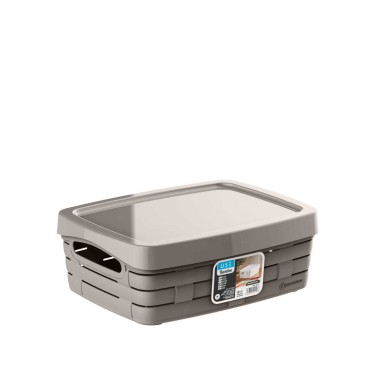 Cesto Multiusos com Tampa Sand 26X21X10cm