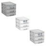 Caixa Organizadora Bamboo A4 3 Gavetas 35X26X28cm Caixa Organizadora Bamboo A4 3 Gavetas 35X26X28cm