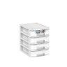 Caixa Organizadora Bamboo 4 Gavetas A5 Elegant 25X19X25cm Caixa Organizadora Bamboo 4 Gavetas A5 Elegant 25X19X25cm