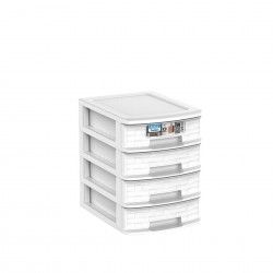 Caixa Organizadora Bamboo 4 Gavetas A5 Elegant 25X19X25cm
