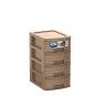 Caixa Organizadora Bamboo 4 Gavetas Sand 17.5X13.5X24cm Caixa Organizadora Bamboo 4 Gavetas Sand 17.5X13.5X24cm
