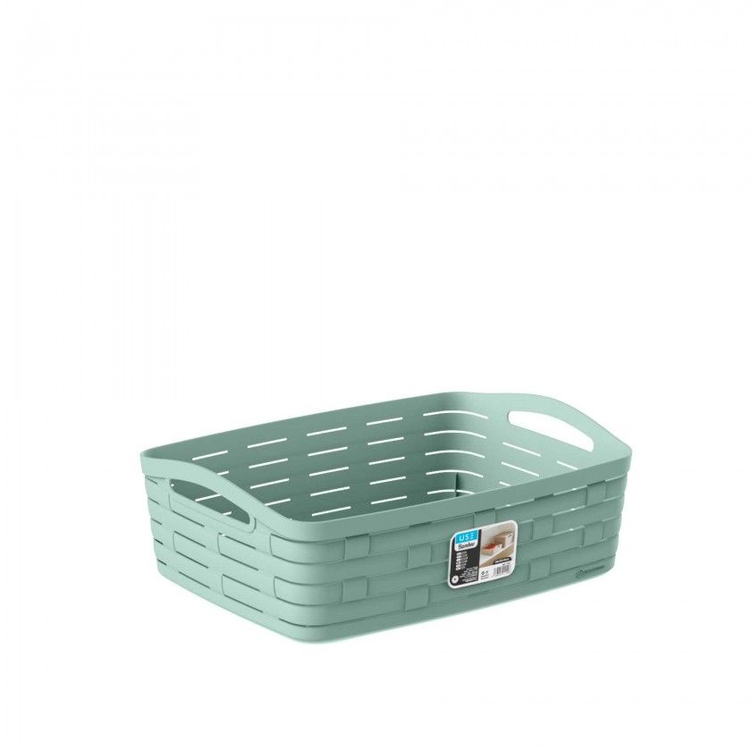 Cesto Multiusos Bamboo Pastel 40X31X14cm Cesto Multiusos Bamboo Pastel 40X31X14cm