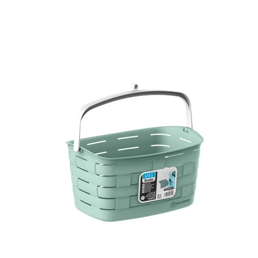 Cesto Para Molas Bamboo Pastel 23X12X12cm Cesto Para Molas Bamboo Pastel 23X12X12cm