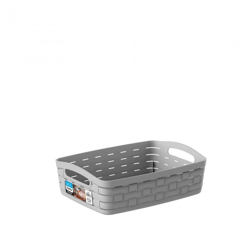 Cesto Multiusos Bamboo Pastel A4 28X21X16cm Cesto Multiusos Bamboo Pastel A4 28X21X16cm