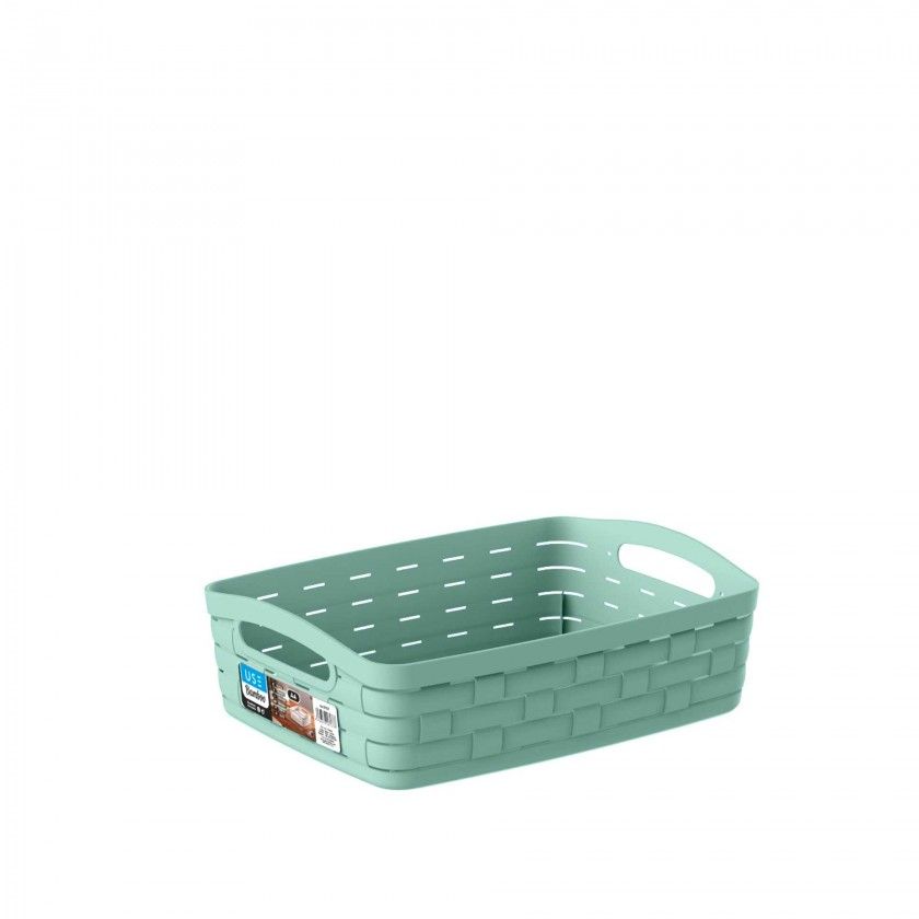 Cesto Multiusos Bamboo Pastel A4 28X21X16cm