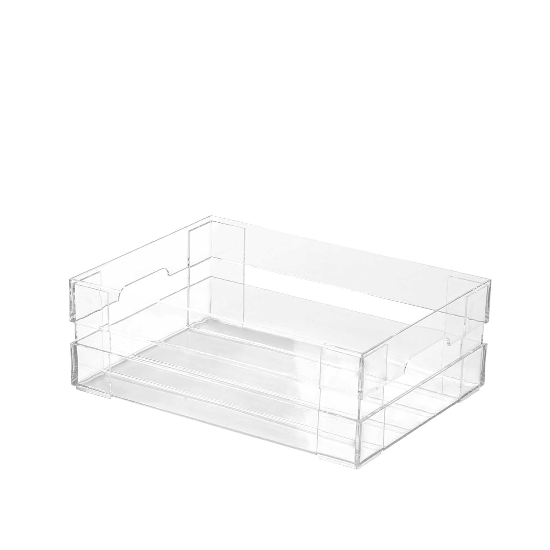 Caixa Empilhável Indira Cristal 33X24X12cm