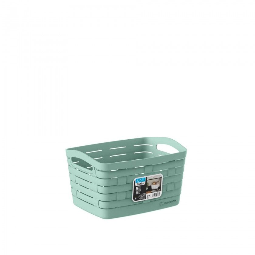 Cesto Multiusos Bamboo Pastel 28X21X16cm Cesto Multiusos Bamboo Pastel 28X21X16cm