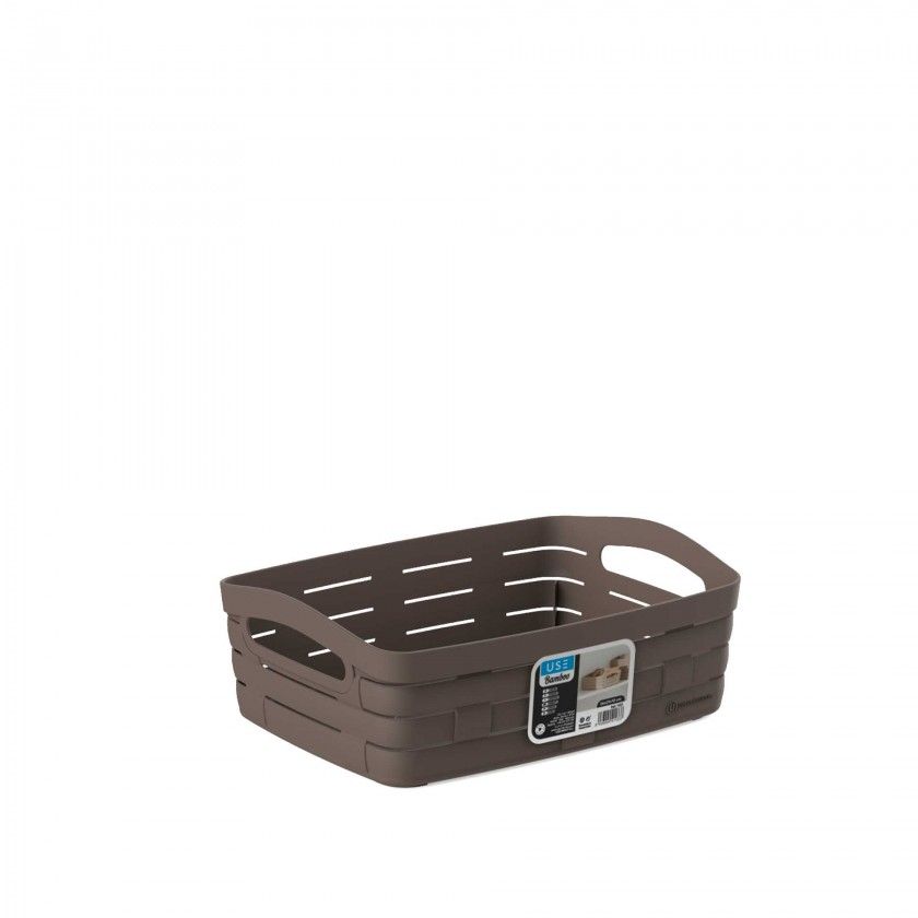 Cesto Multiusos Bamboo Sand 26X21X10cm