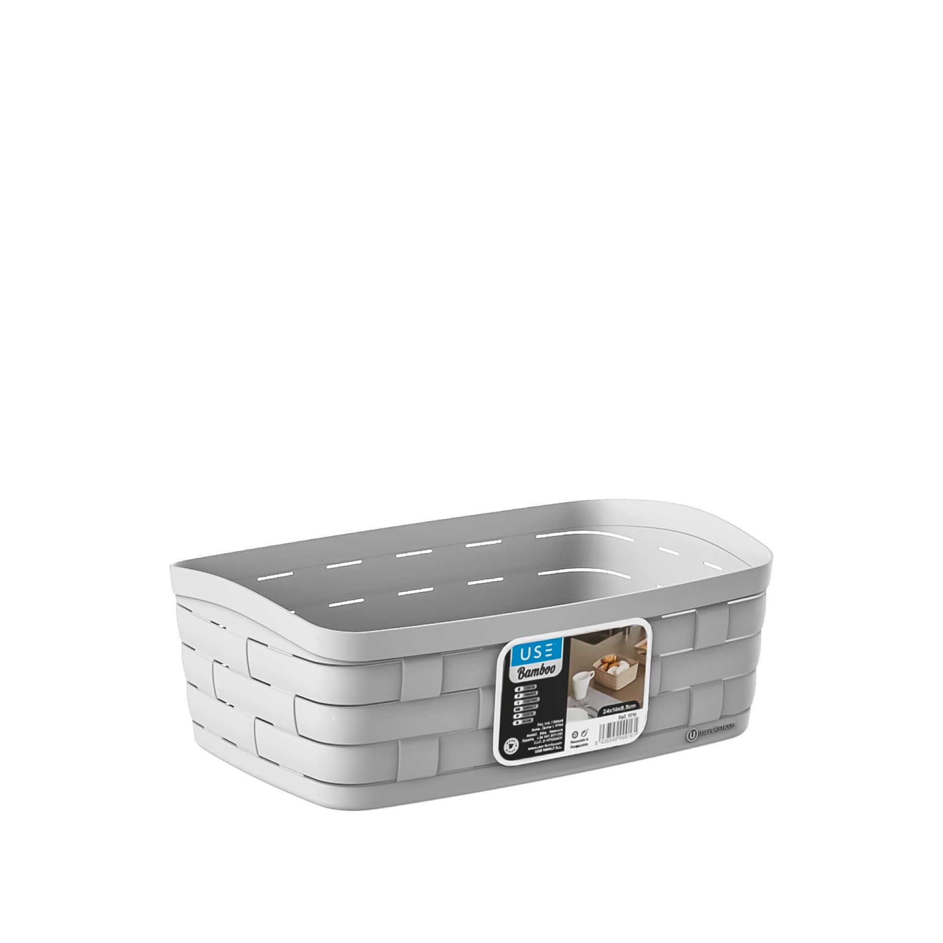 Cesto Multiusos Bamboo Elegant 21X16X8.5cm