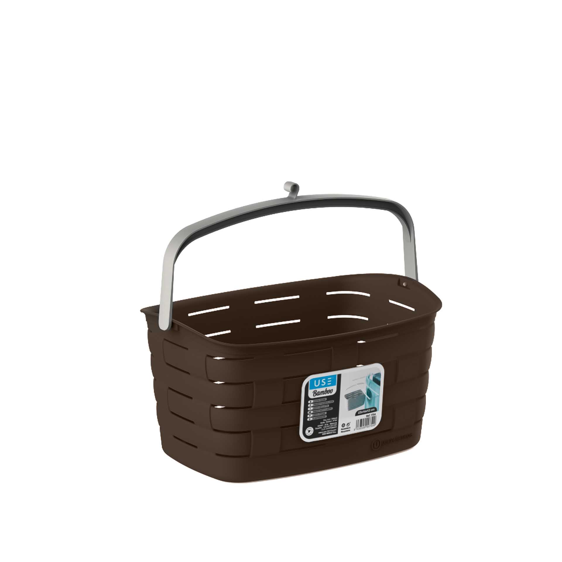 Cesto Para Molas Bamboo Sand 23X12X12cm