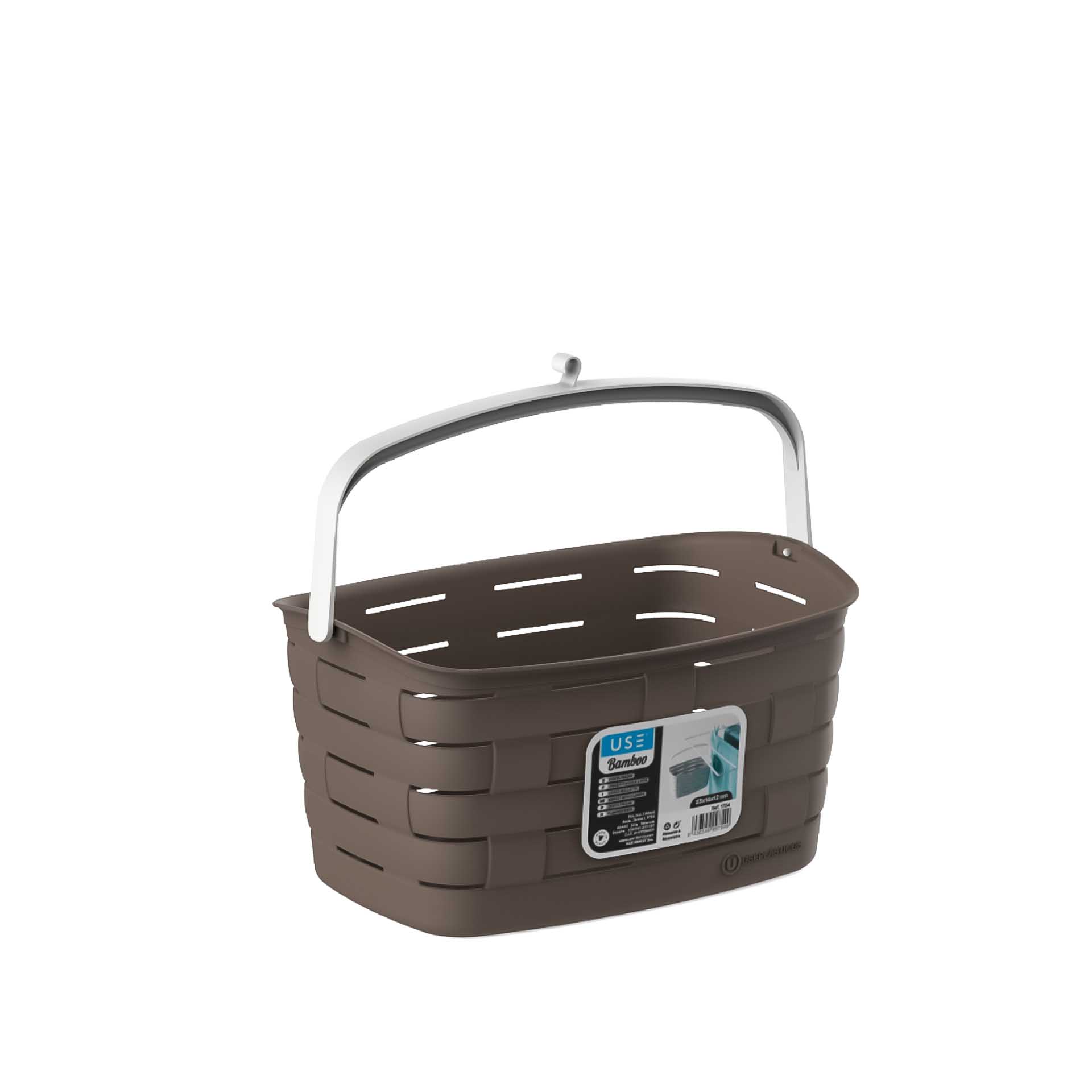 Cesto Para Molas Bamboo Sand 23X12X12cm