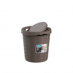 Cesto Multiusos Bamboo Tampa Basculante Sand 20L 32X35cm