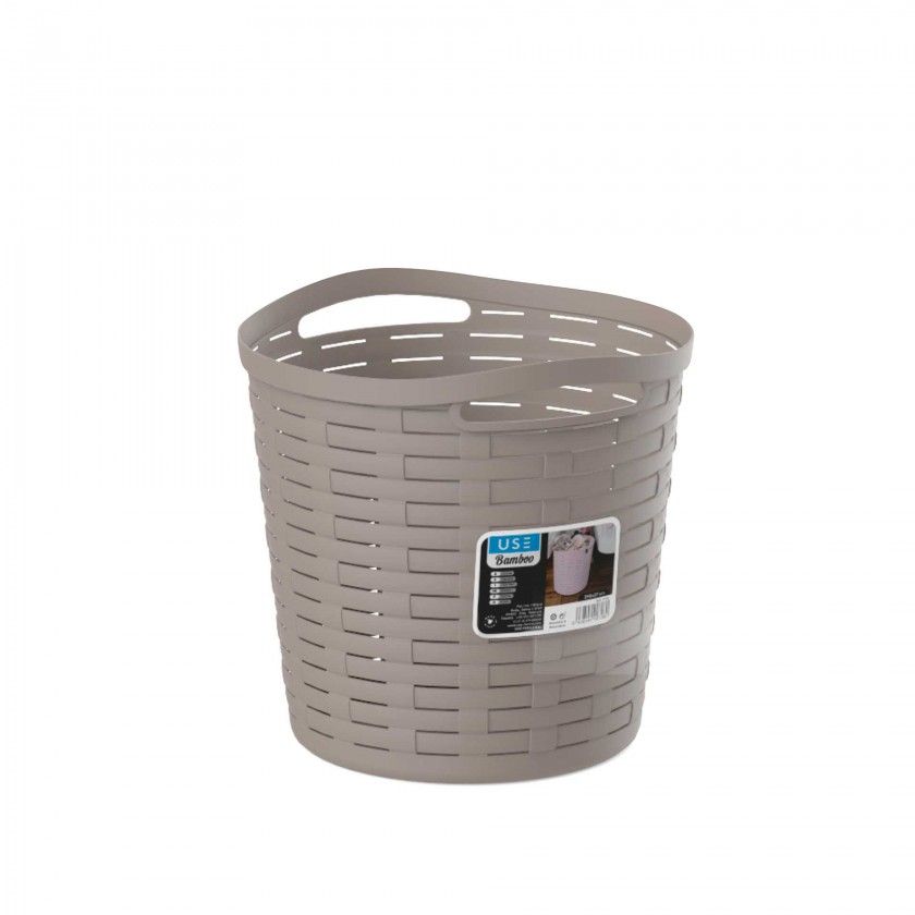 Cesto Multiusos Bamboo Redondo Sand 30L 39X37cm Cesto Multiusos Bamboo Redondo Sand 30L 39X37cm