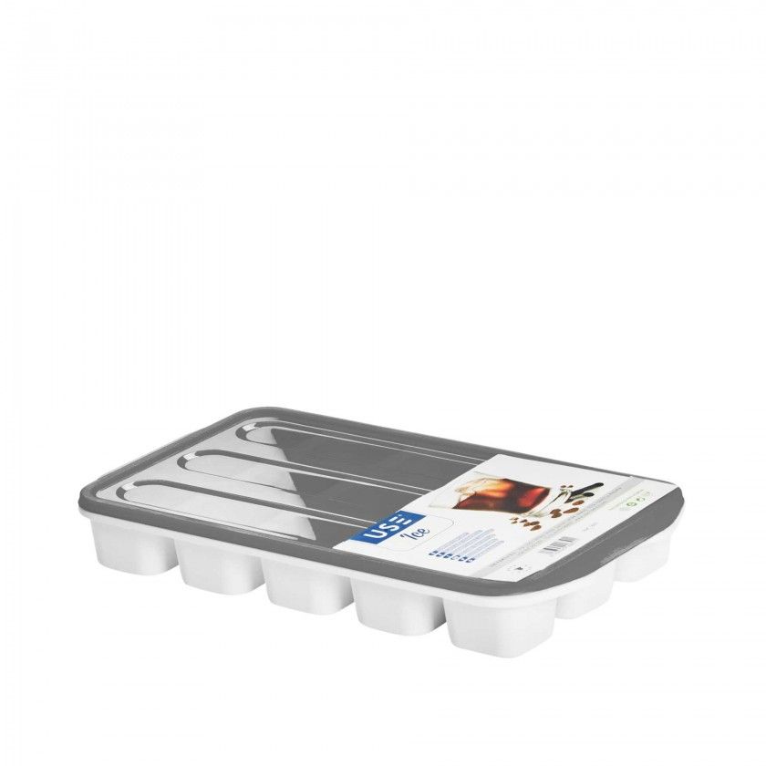 Cuvete Gelo Ice com Tampa 27X15X3cm Cuvete Gelo Ice com Tampa 27X15X3cm