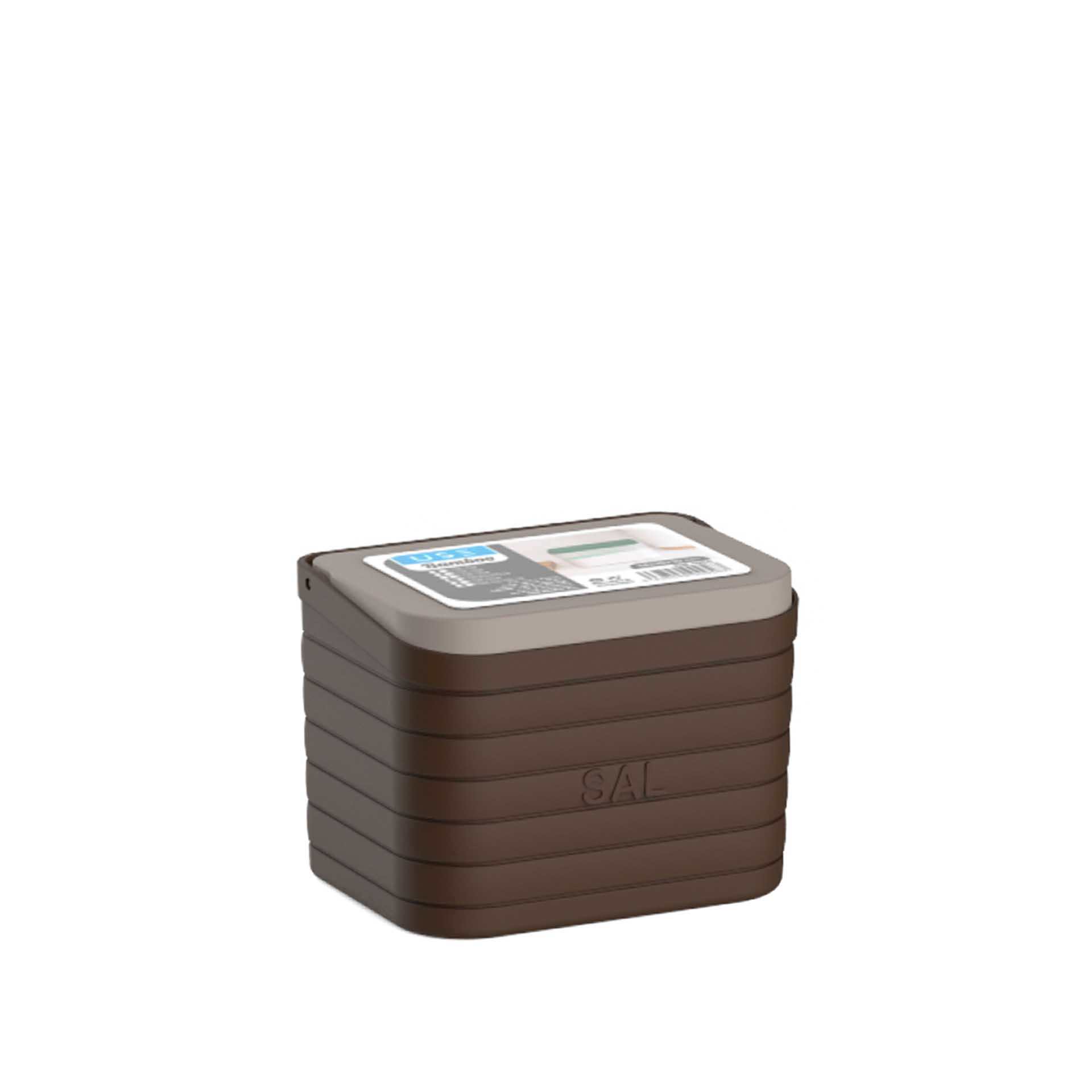 Saleiro Bamboo Sand 14X10X10cm