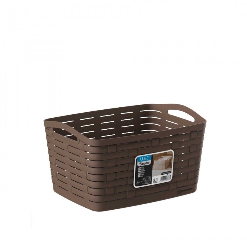 Cesto Multiusos Bamboo Sand 22L 40X31X23cm