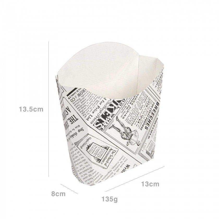 Caixa Batatas Fritas Times 135gr 13X8X13.5cm Pack 200 Caixa Batatas Fritas Times 135gr 13X8X13.5cm Pack 200