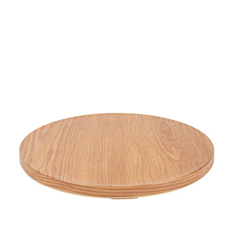 Bandeja Buffet Melamina Efeito Madeira Redondo 32X1.7cm - Image product