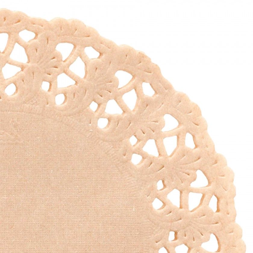 Naperon Natural Kraft 40G/M2 9cm Pack 250