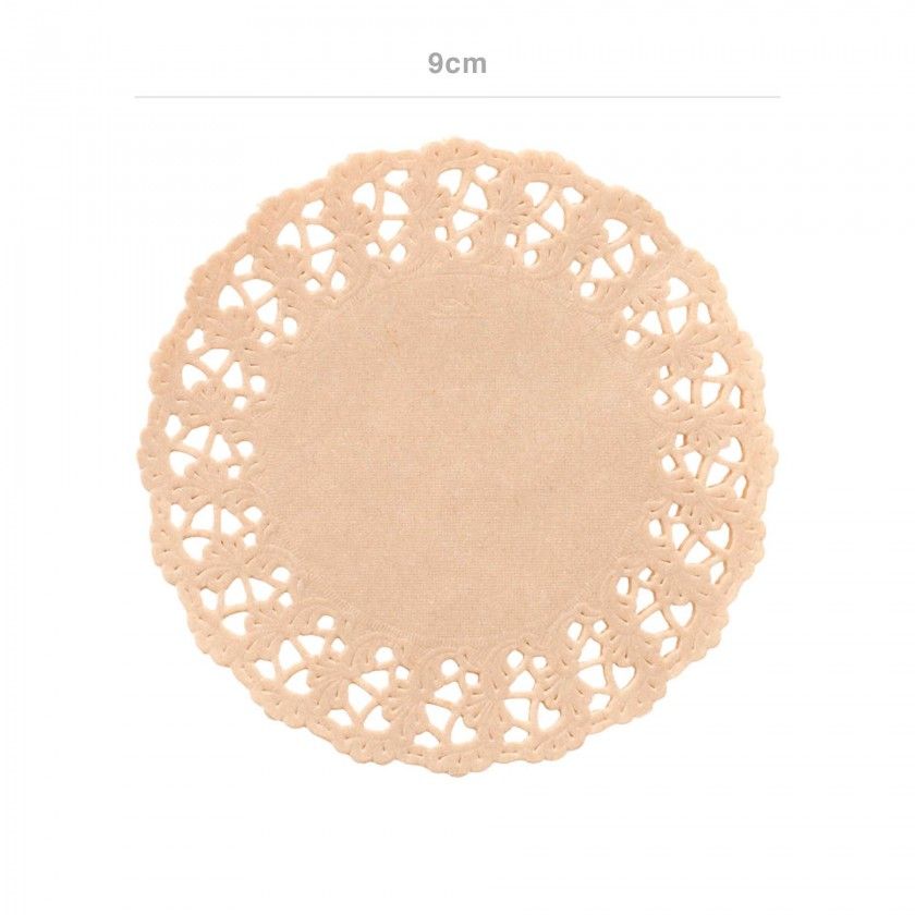 Naperon Natural Kraft 40G/M2 9cm Pack 250