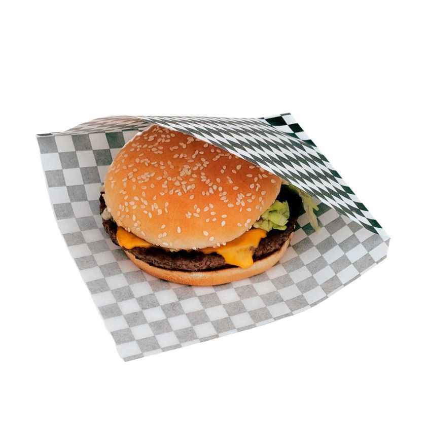 Saco Antigordura para Hambrguer 16X16.5cm Pack 500