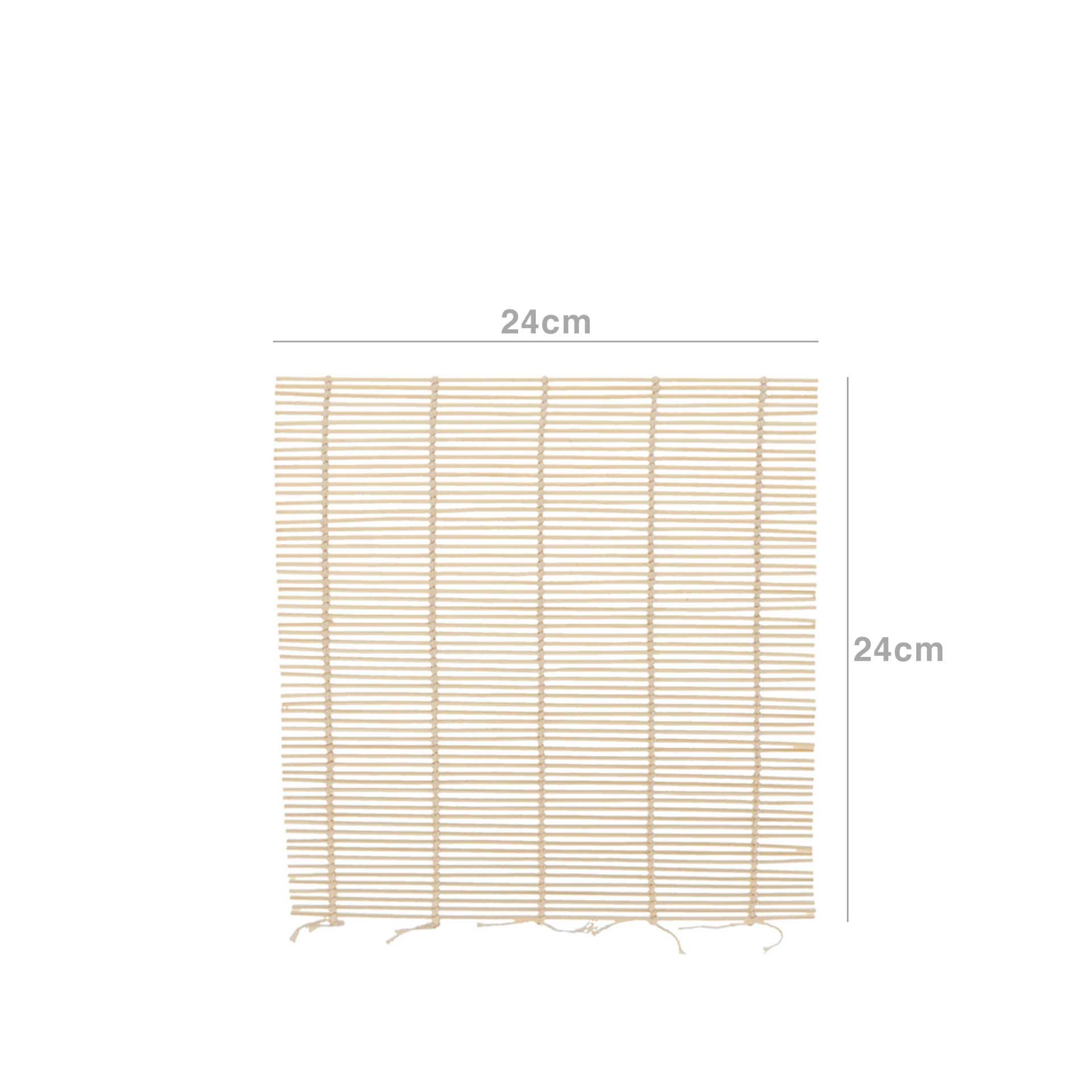 Tapete para Sushi Bambu Natural 24X24CM