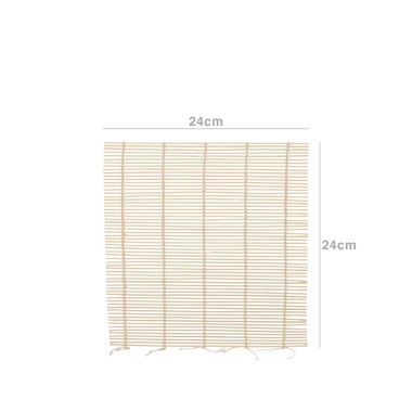 Tapete para Sushi Bambu Natural 24X24CM