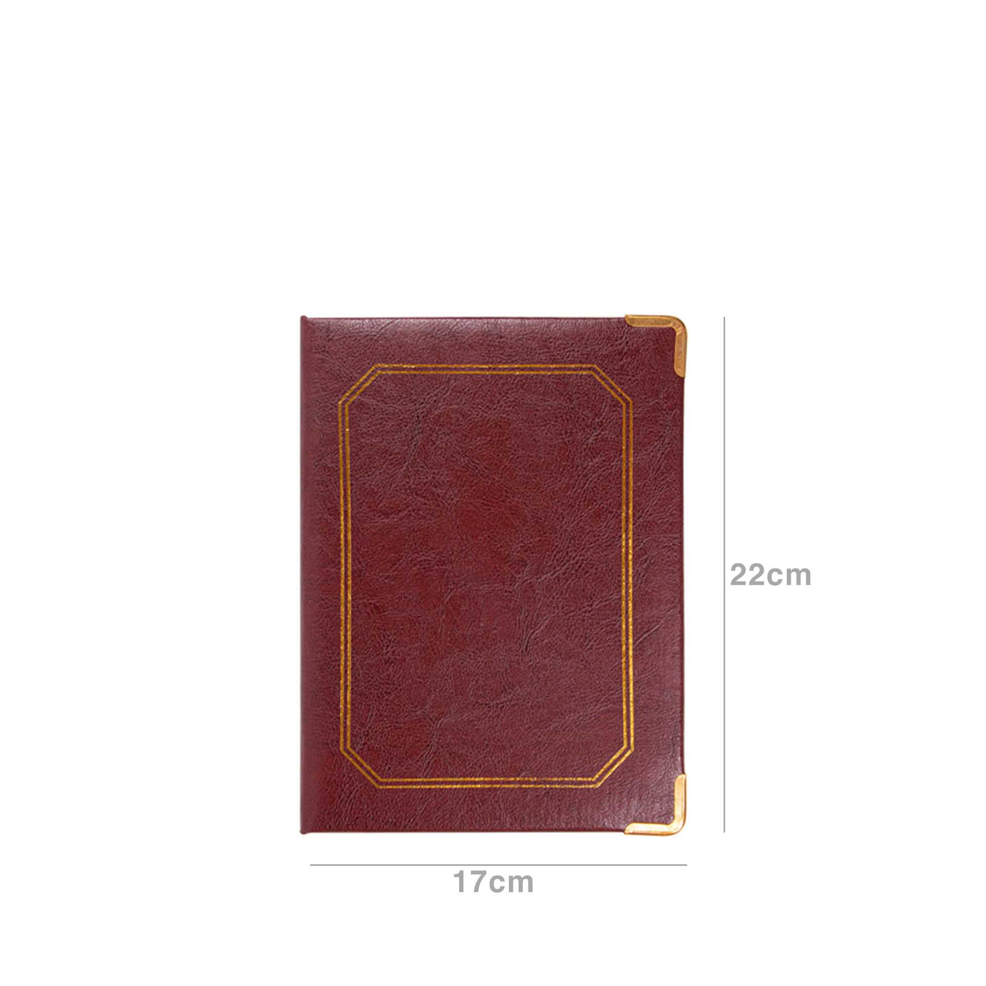 Caixa Porta Contas Pele 17X22X2CM