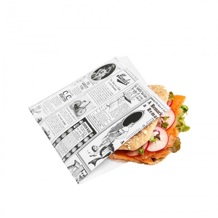 Saco Anti Gordura para Hambúrguer Times 17X18cm Pack 500 Saco Anti Gordura para Hambúrguer Times 17X18cm Pack 500