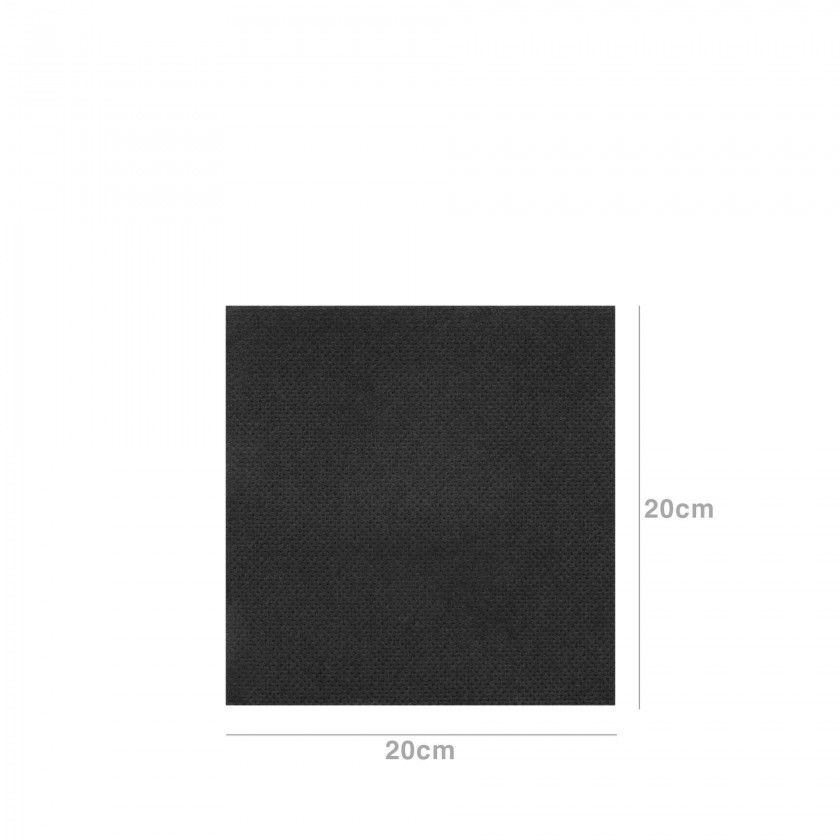 Guardanapos Preto 20X20cm Pack 100 Guardanapos Preto 20X20cm Pack 100