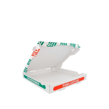 Caixa Cartão para Pizza 26X26X3.5cm Pack 100