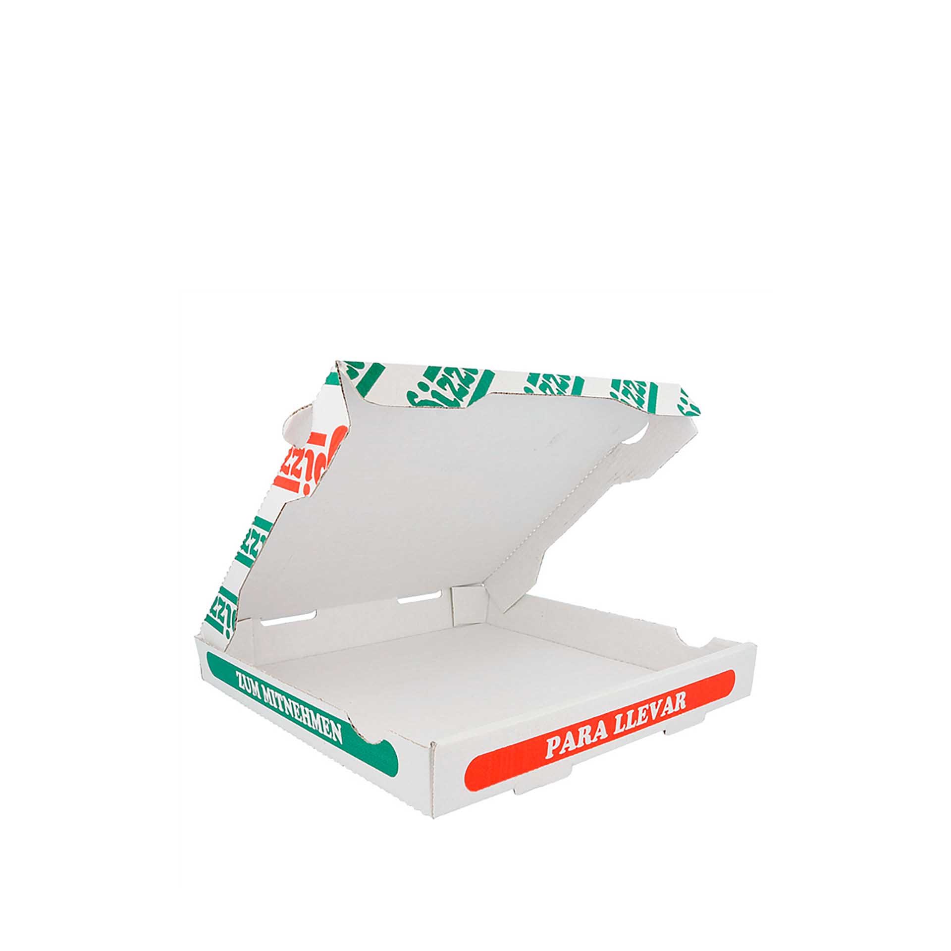 Caixa Cartão para Pizza 26X26X3.5cm Pack 100