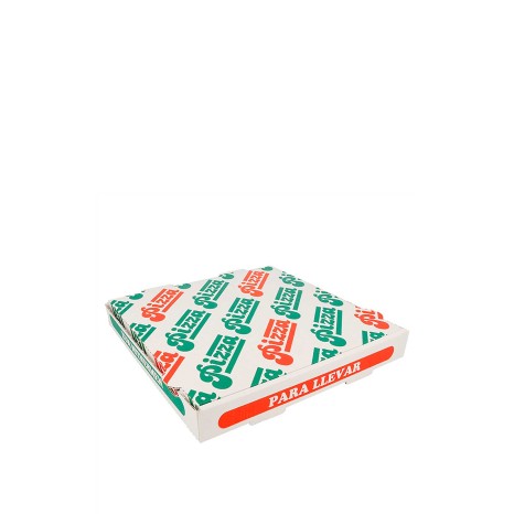 Caixa Cartão para Pizza 26X26X3.5cm Pack 100 - Image product