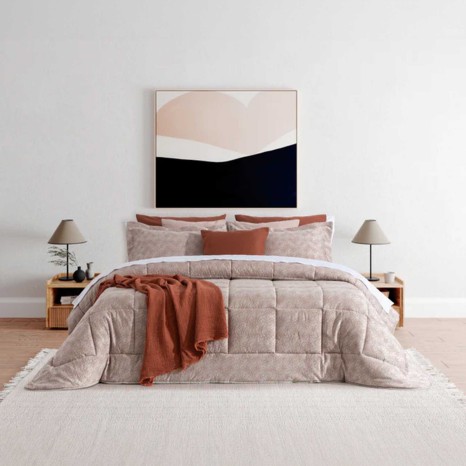 Comforter Perla + 2 Almofadas Telha 250X270cm - Image product