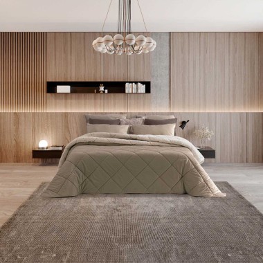 Comforter Dakar + 2 Almofadas Taupe 250X260cm