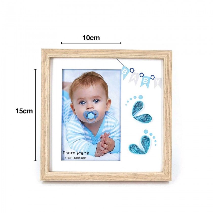 Porta Foto Infantil Azul 10X15cm Porta Foto Infantil Azul 10X15cm
